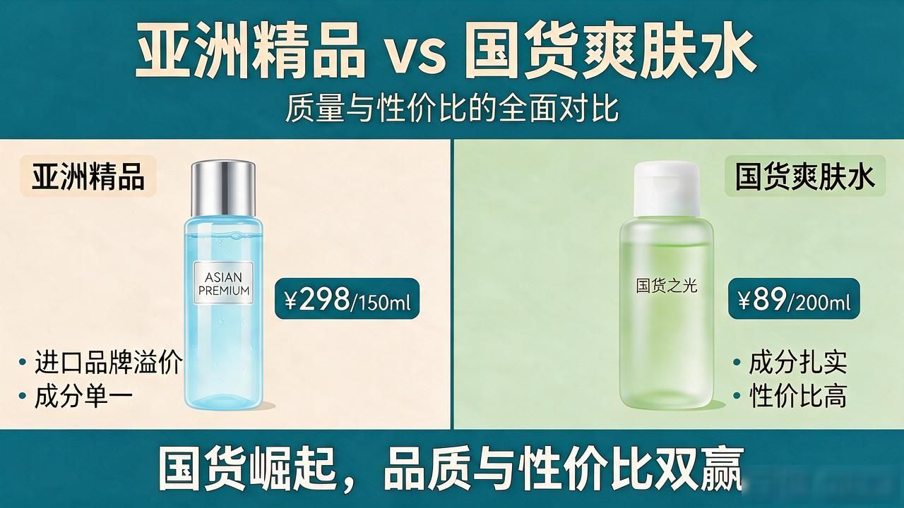 一区二区亚洲精品国产的区别爽肤水科普：亚洲精品与国货爽肤水对比