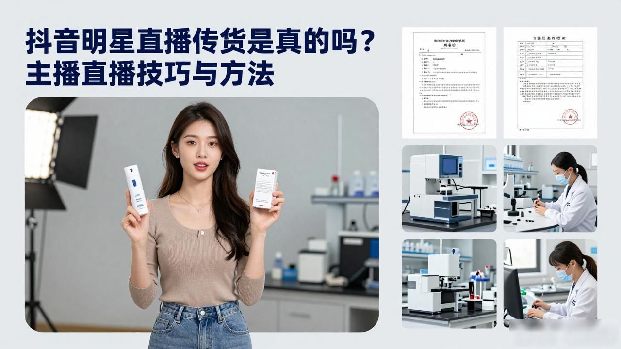 抖音明星直播带货是真的吗？主播直播技巧与方法